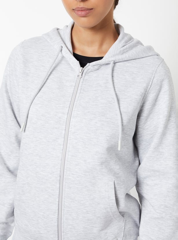 Women Solid Hooded Jacket