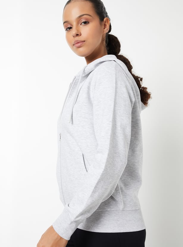 Women Solid Hooded Jacket