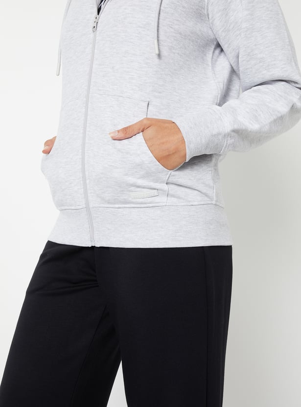 Women Solid Hooded Jacket