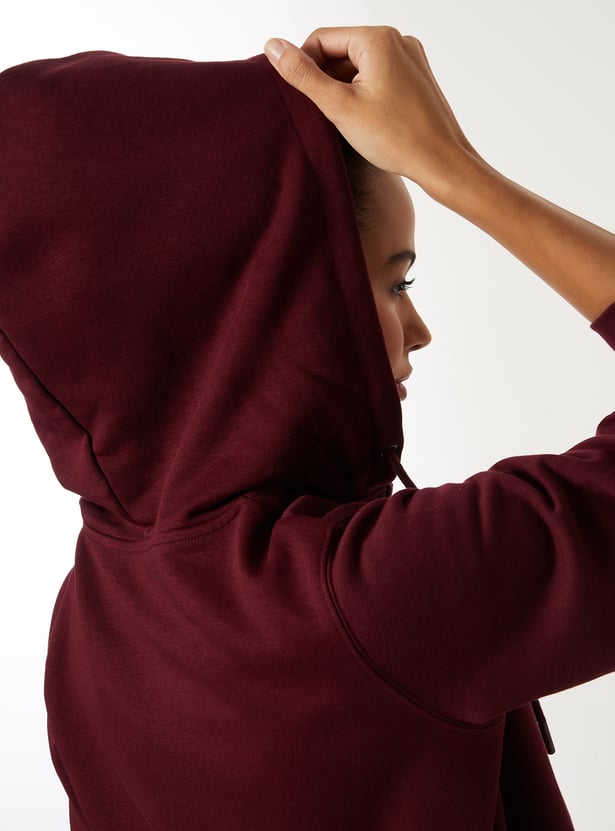 Women Solid Hooded Jacket