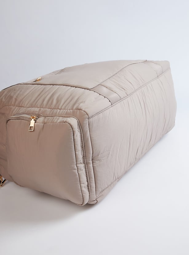 Women Solid Duffle Bag