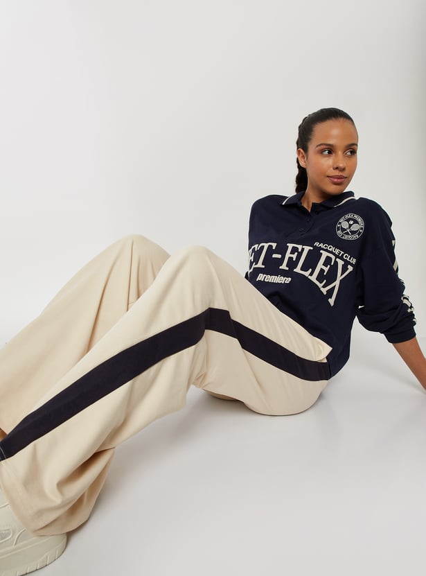 Women Side Taped Sports Track Pants