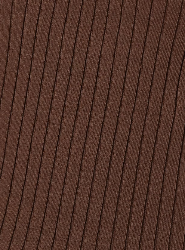 Women Ribbed Sports Polo T-shirt