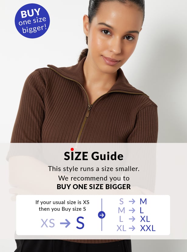 Women Ribbed Sports Polo T-shirt