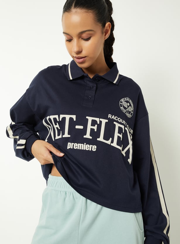 Women Printed Boxy Fit T-shirt