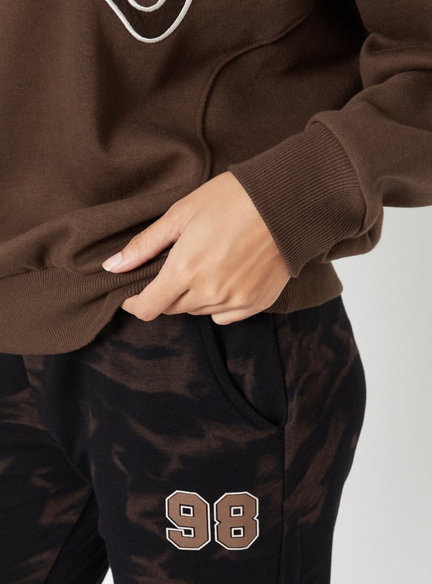 Women Printed Boxy Fit Sweatshirt