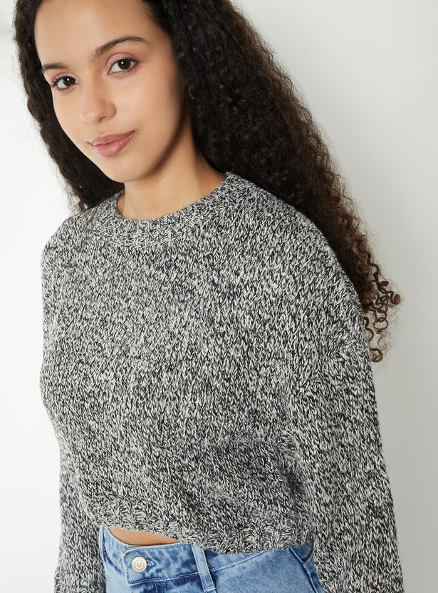Women Knit Boxy Fit Sweater