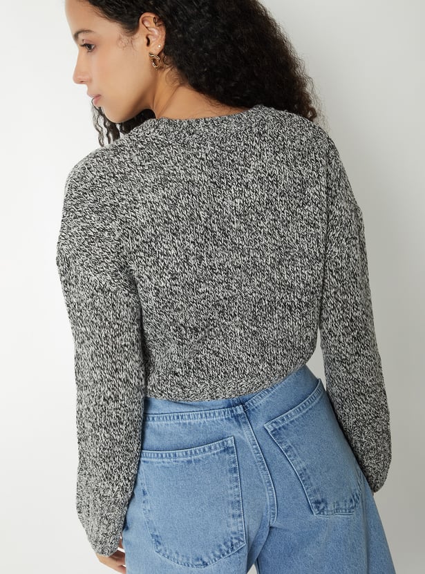 Women Knit Boxy Fit Sweater