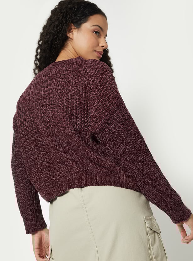 Women Knit Boxy Fit Sweater