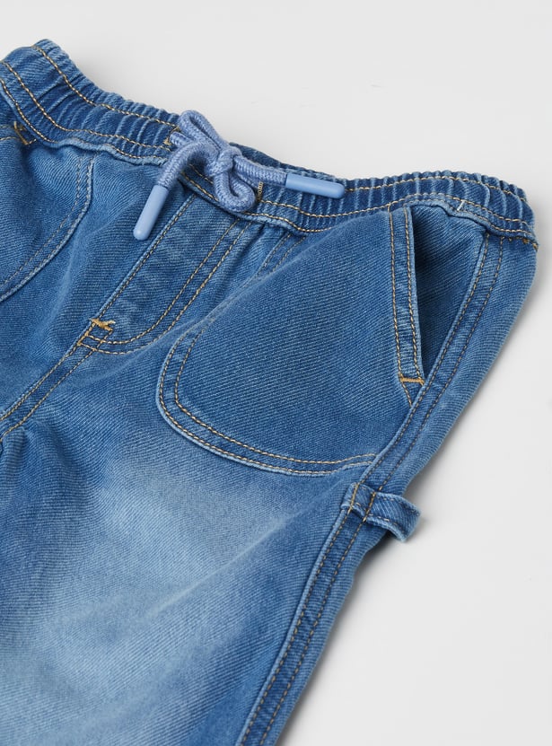 Boys Washed Denim Joggers