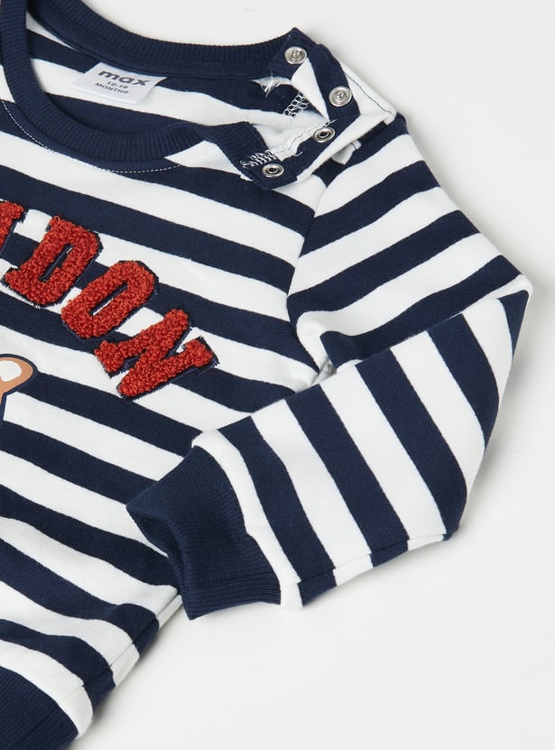 Boys Striped Joggers Set