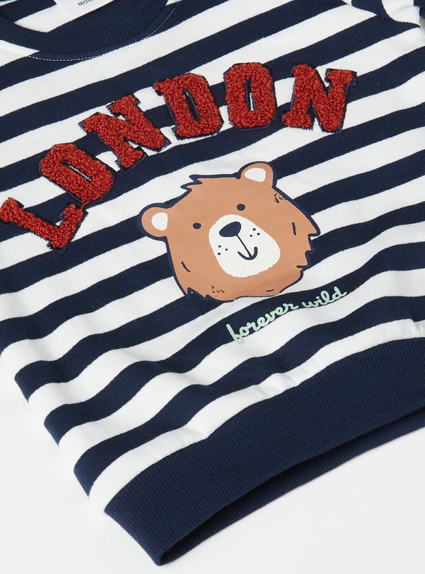 Boys Striped Joggers Set