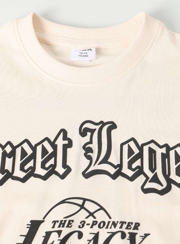Boys Printed Oversized T-shirt