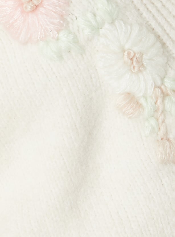 Women Floral Embroidered Cardigan