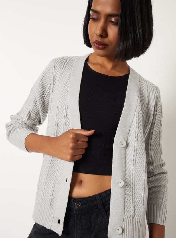 Buy Women Knit Cardigan Online at just Rs. 999.0 - 1000015792592