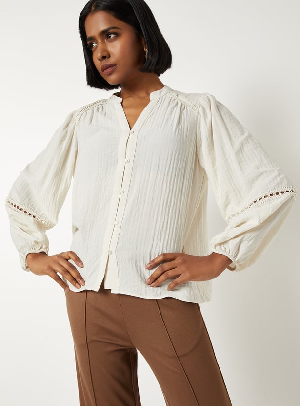 Women Textured Blouse