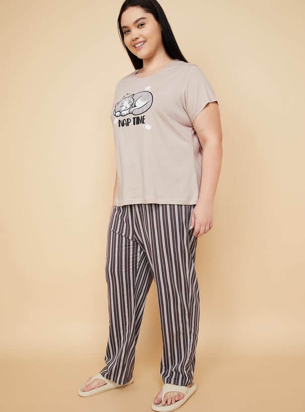 Women Printed PJ Set
