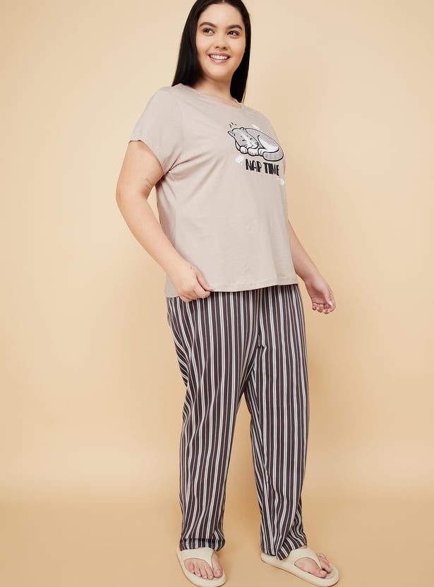 Women Printed PJ Set