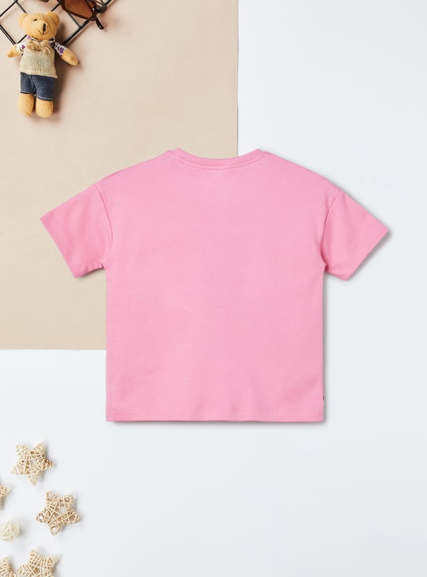 Girls Marie Printed Oversized T-shirt