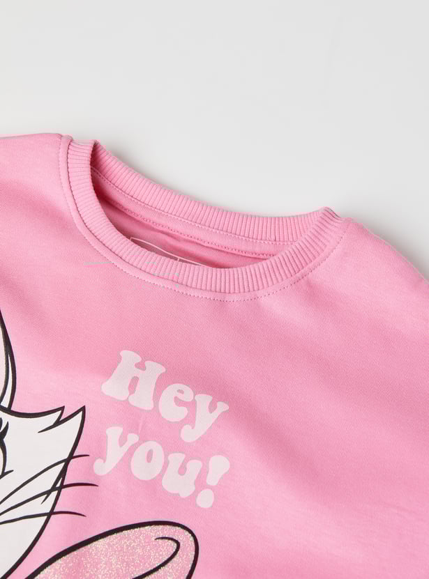 Girls Marie Printed Oversized T-shirt