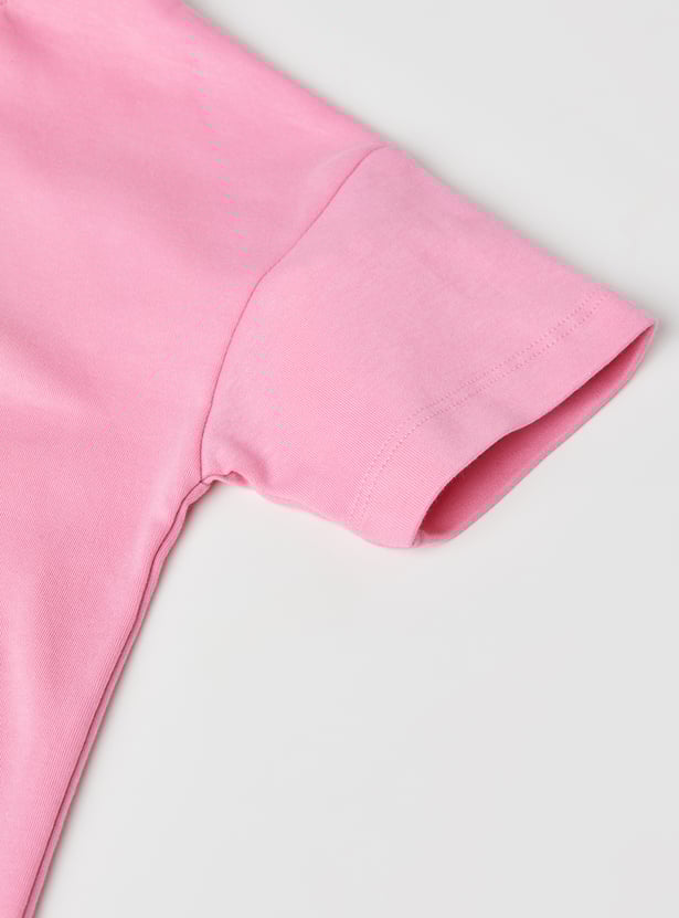 Girls Marie Printed Oversized T-shirt