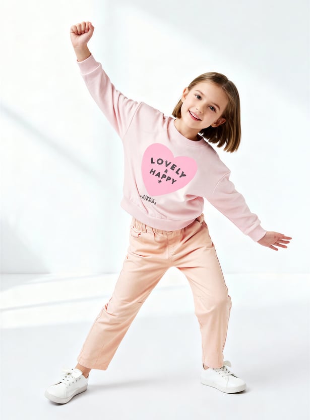 Girls Printed Sweatshirt
