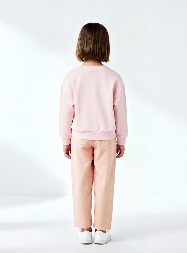 Girls Printed Sweatshirt