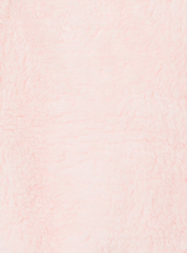 Girls Applique Fuzzy Sweatshirt