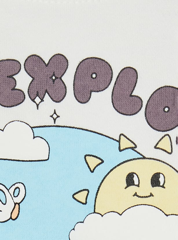 Girls Printed Sweatshirt