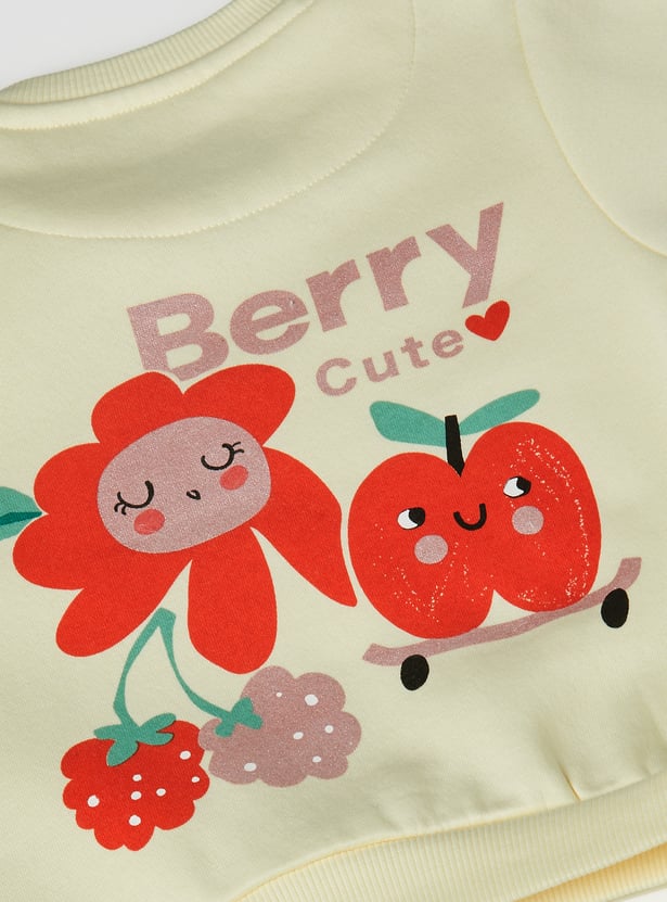 Girls Printed Sweatshirt