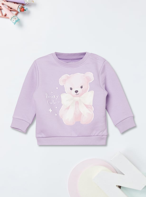 Girls Printed Sweatshirt