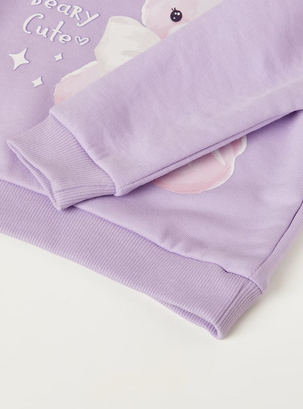 Girls Printed Sweatshirt