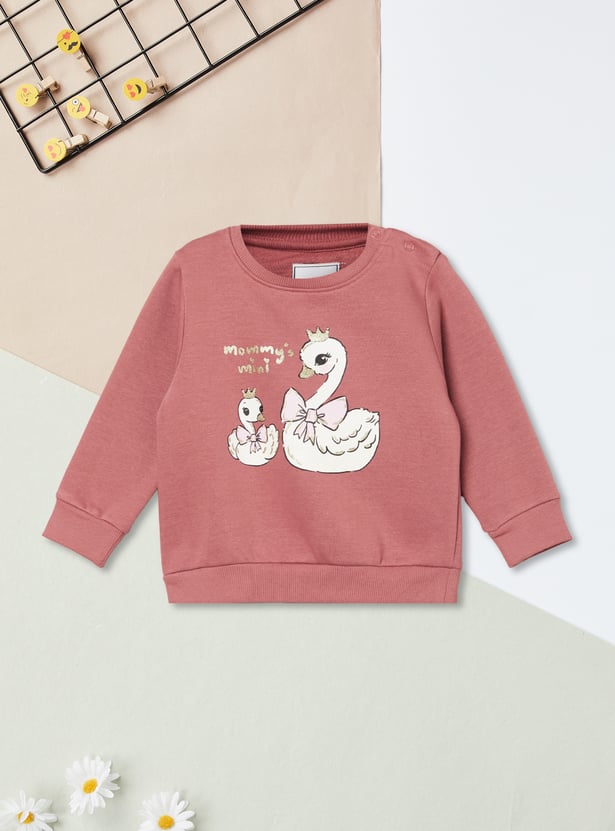 Girls Printed Sweatshirt