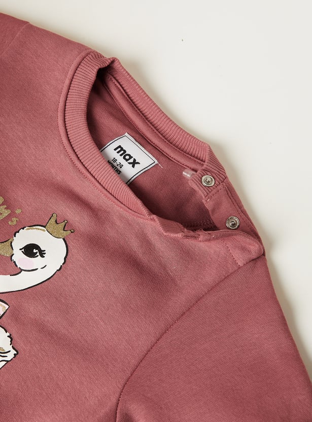 Girls Printed Sweatshirt