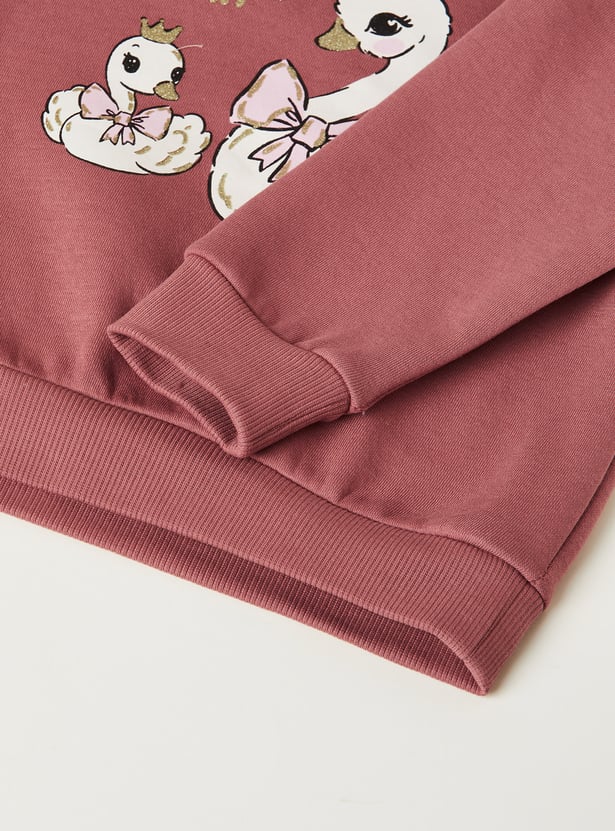 Girls Printed Sweatshirt