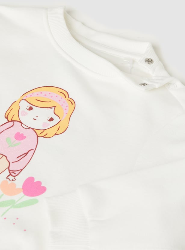 Girls Printed Sweatshirt