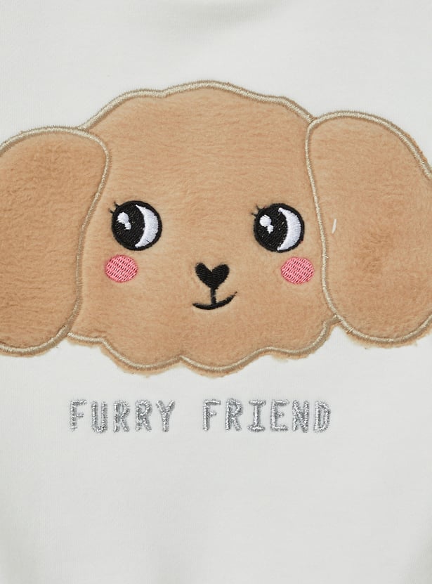 Girls Applique Sweatshirt