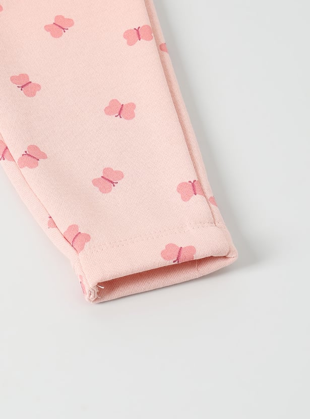 Girls Applique T-shirt with Leggings