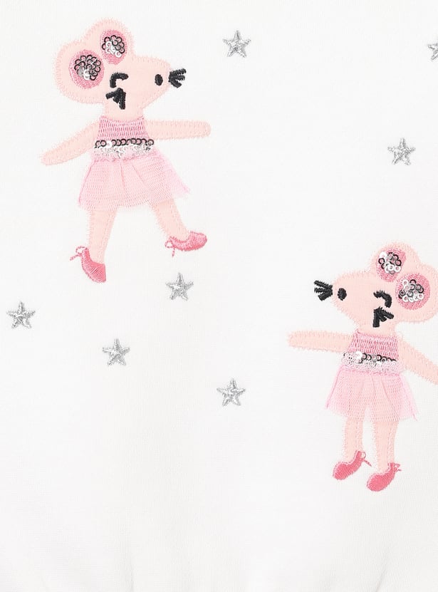 Girls Applique T-shirt with Leggings