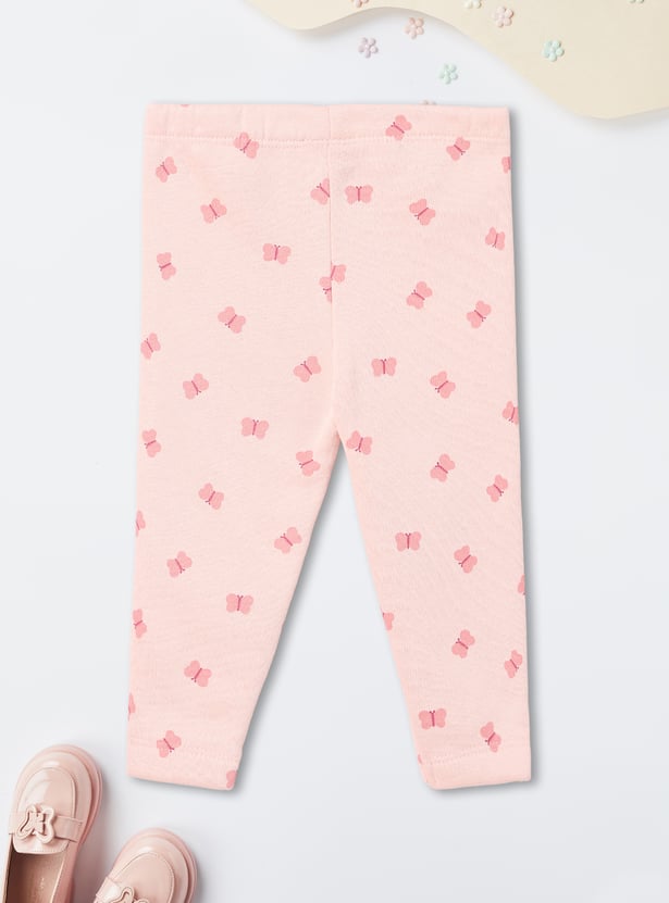 Girls Applique T-shirt with Leggings