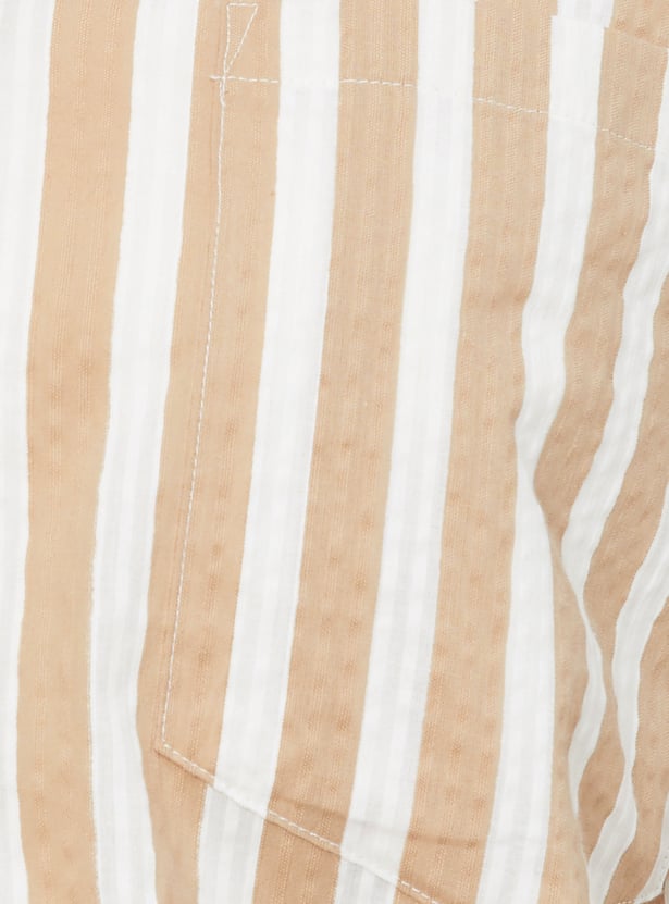 Women Striped Oversized Shirt