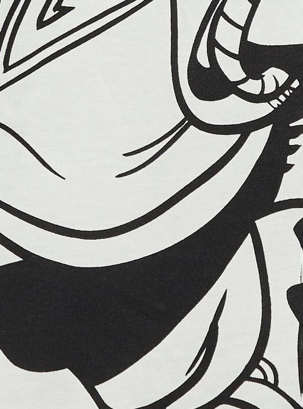 URB_N Women Garfield Print Oversized T-shirt