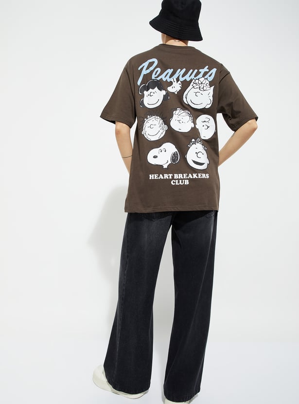 ALAYA F x URB_N Women Back Print Oversized T-shirt