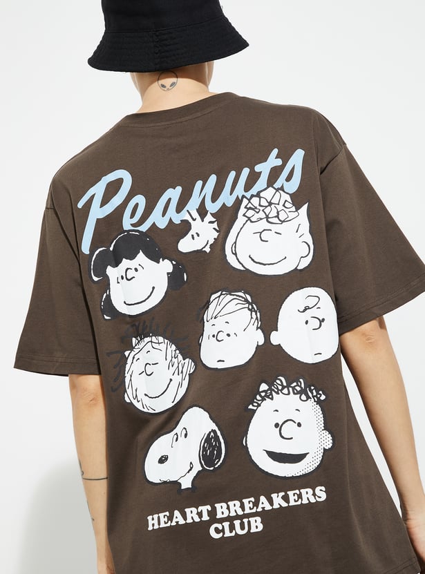 ALAYA F x URB_N Women Back Print Oversized T-shirt
