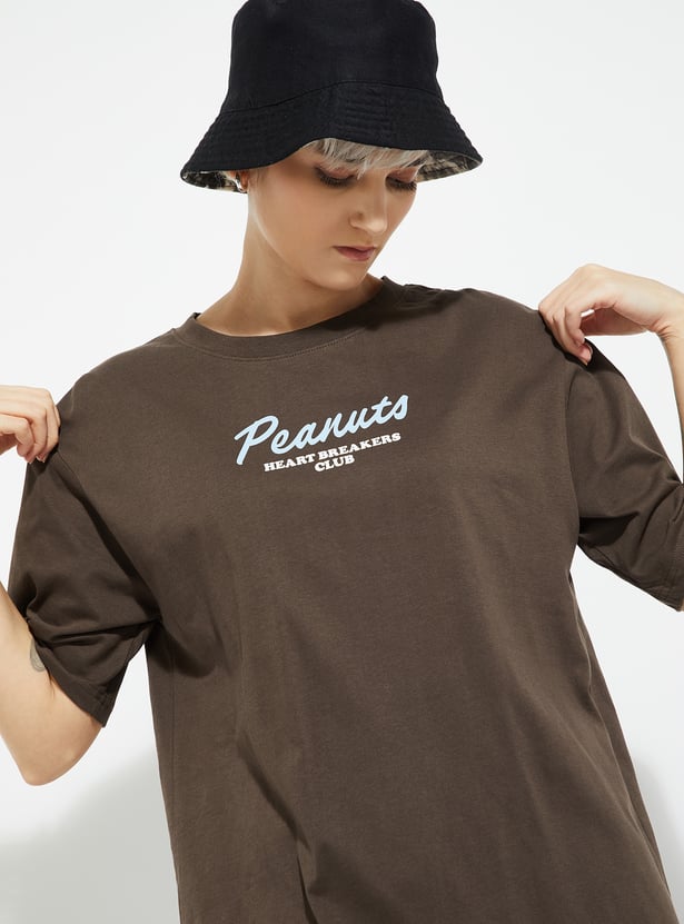 ALAYA F x URB_N Women Back Print Oversized T-shirt