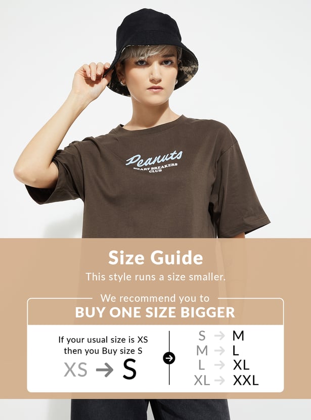 ALAYA F x URB_N Women Back Print Oversized T-shirt