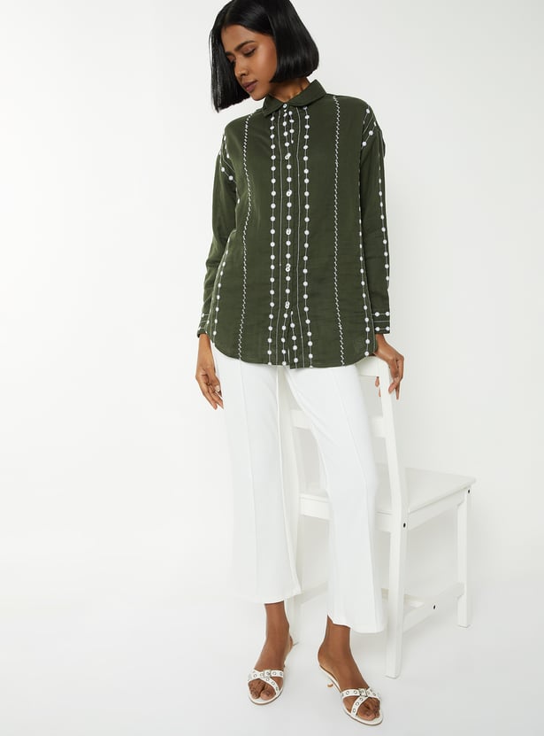 Women Embroidered Shirt