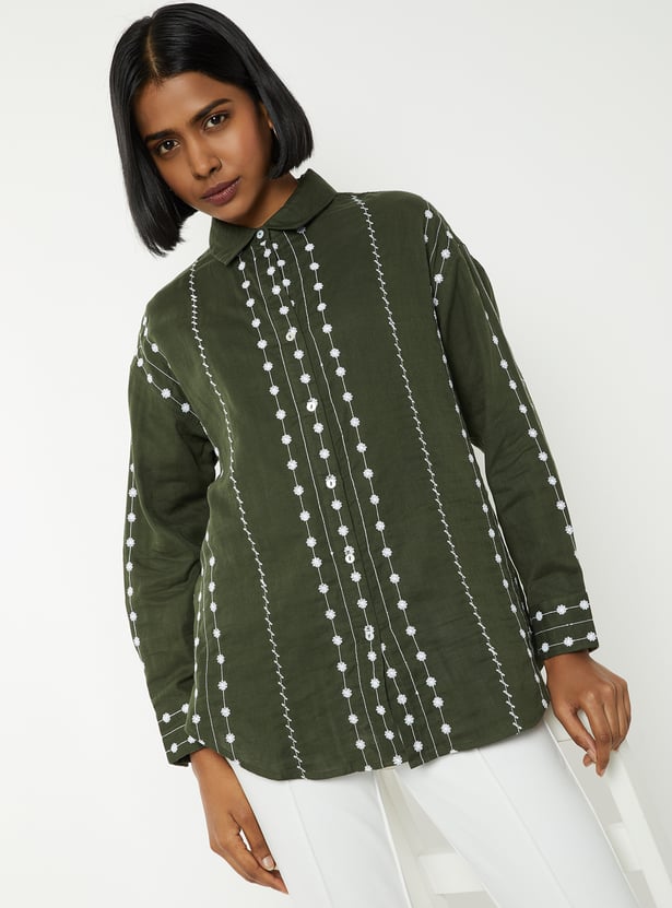 Women Embroidered Shirt