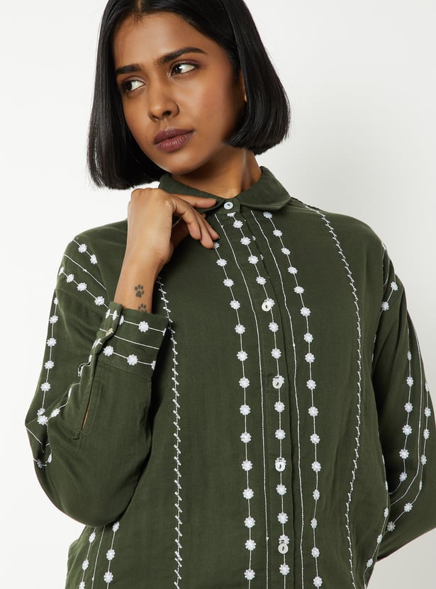 Women Embroidered Shirt