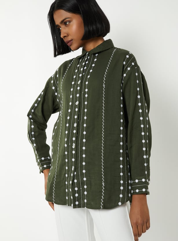 Women Embroidered Shirt